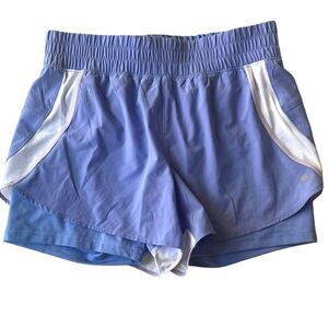 Layer 8  Lavender Qwick Dry Double layer Running shorts sz M